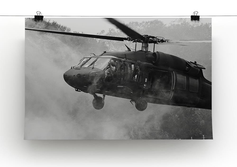 Black Hawk Helicopter Canvas Print or Poster - Canvas Art Rocks - 2