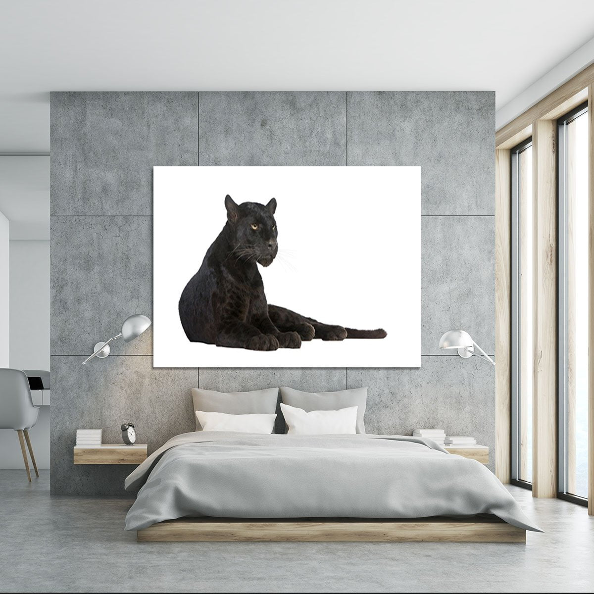 Black Leopard 6 years Canvas Print or Poster