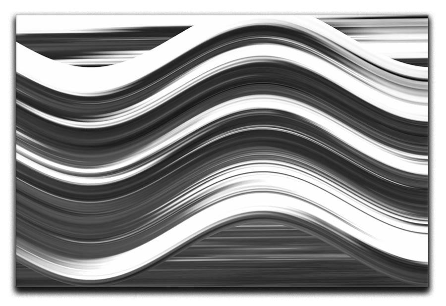 Black and White Wave Canvas Print or Poster - Canvas Art Rocks - 1