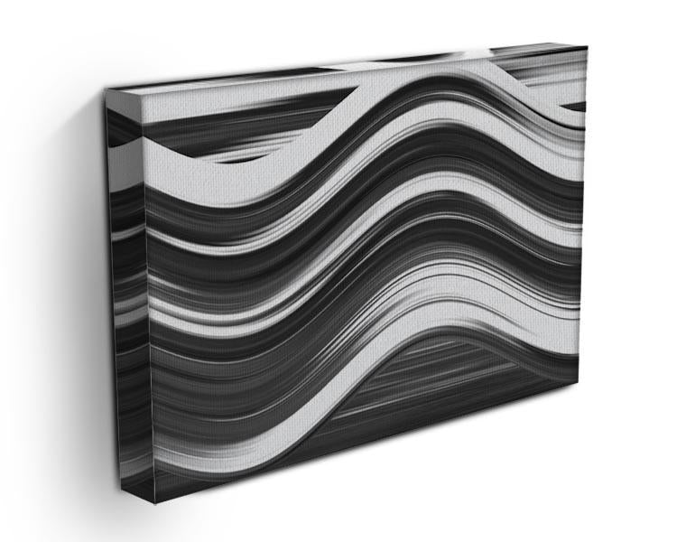 Black and White Wave Canvas Print or Poster - Canvas Art Rocks - 3