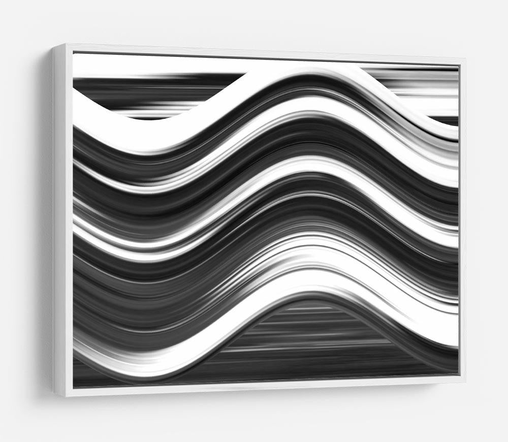Black and White Wave HD Metal Print - Canvas Art Rocks - 7
