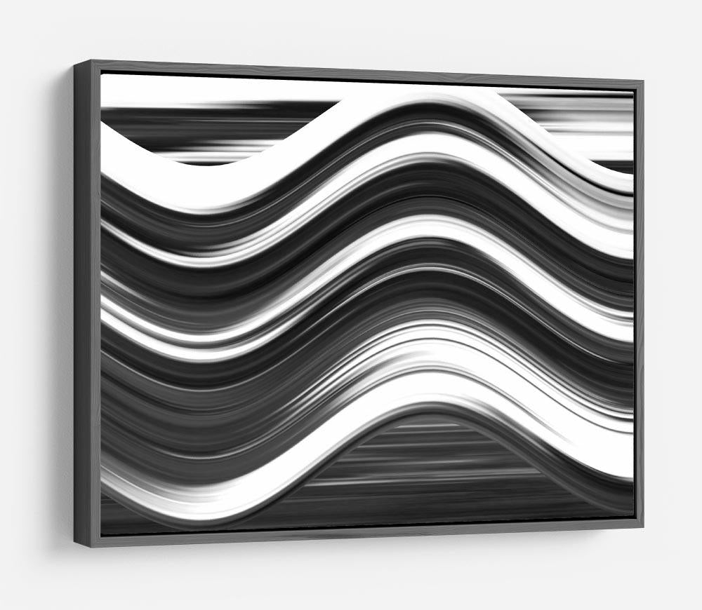 Black and White Wave HD Metal Print - Canvas Art Rocks - 9