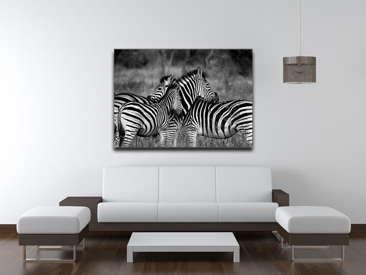 Black and White Zebra Print - Canvas Art Rocks - 4