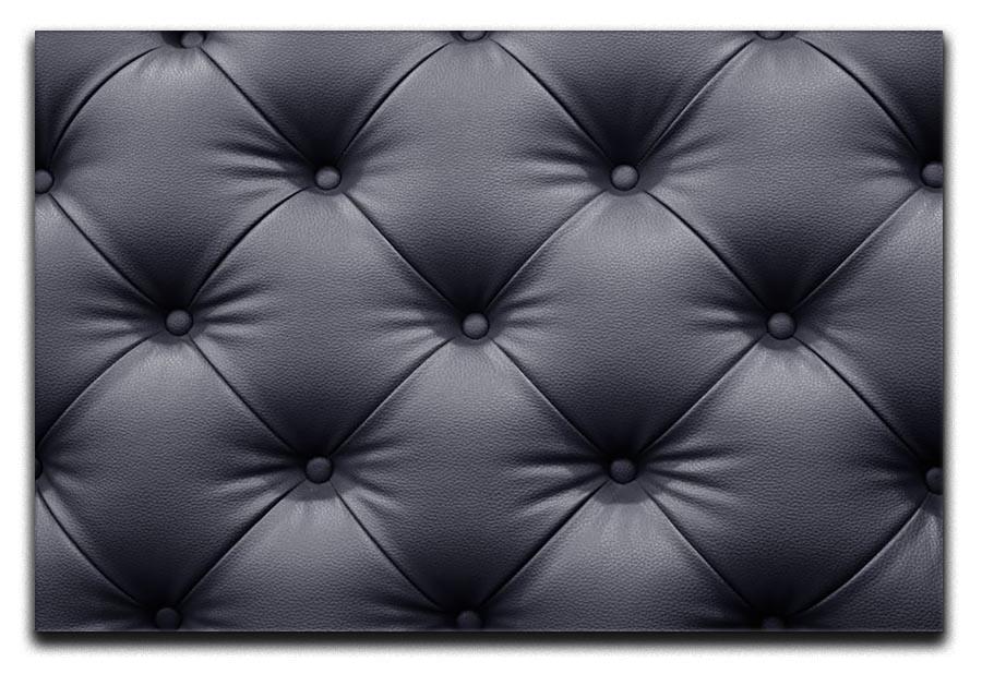 Black leather sofa texture Canvas Print or Poster - Canvas Art Rocks - 1