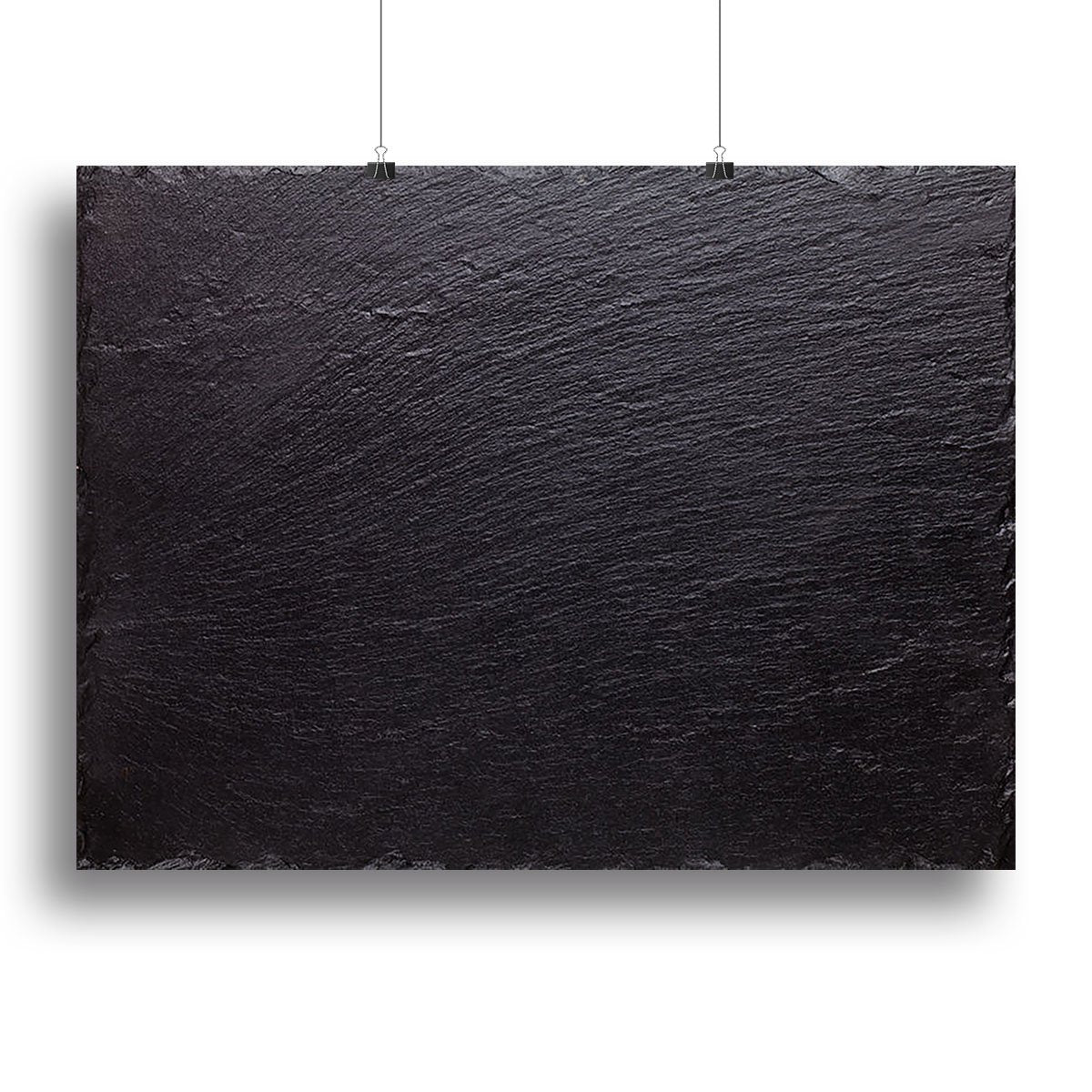 Black slate stone Canvas Print or Poster