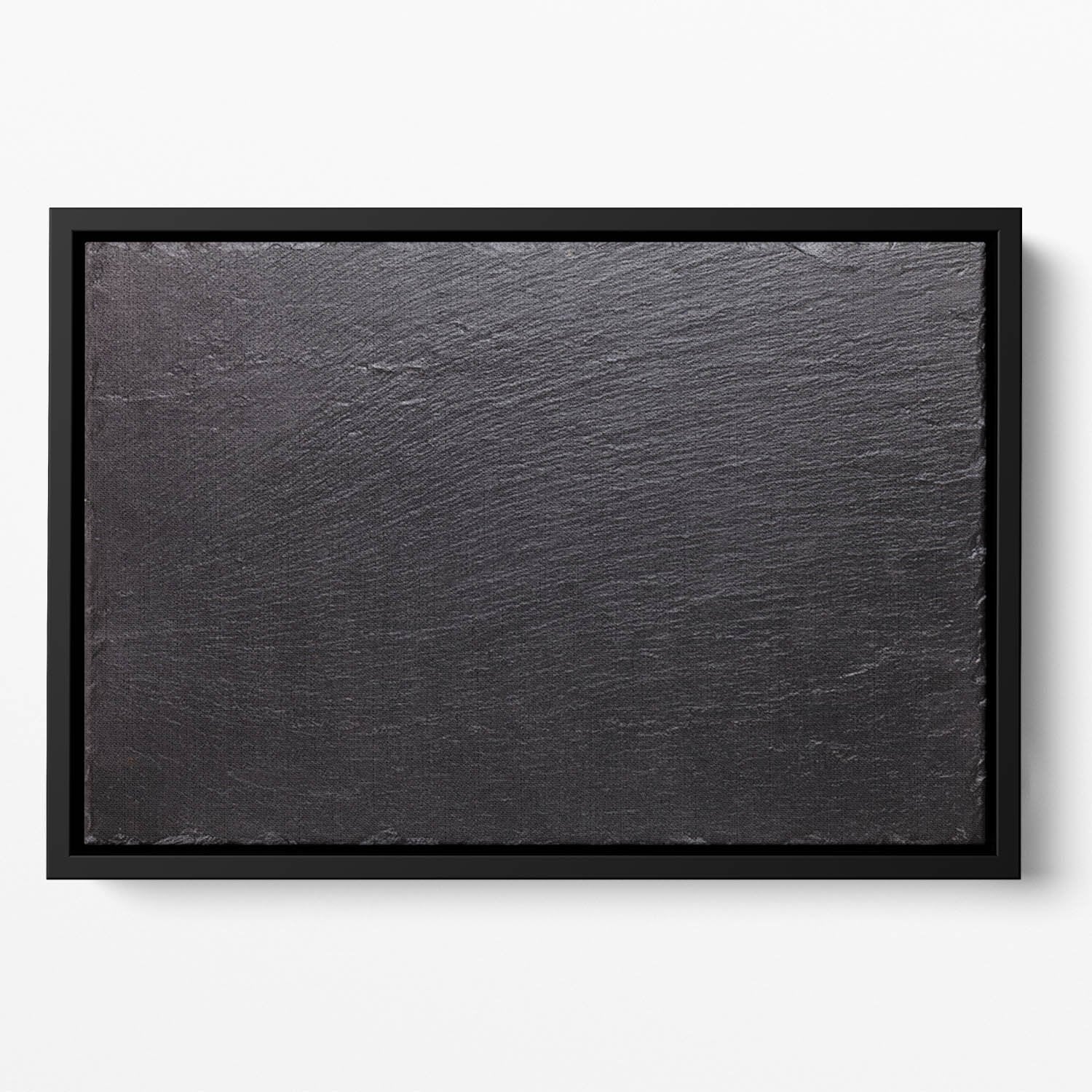 Black slate stone Floating Framed Canvas
