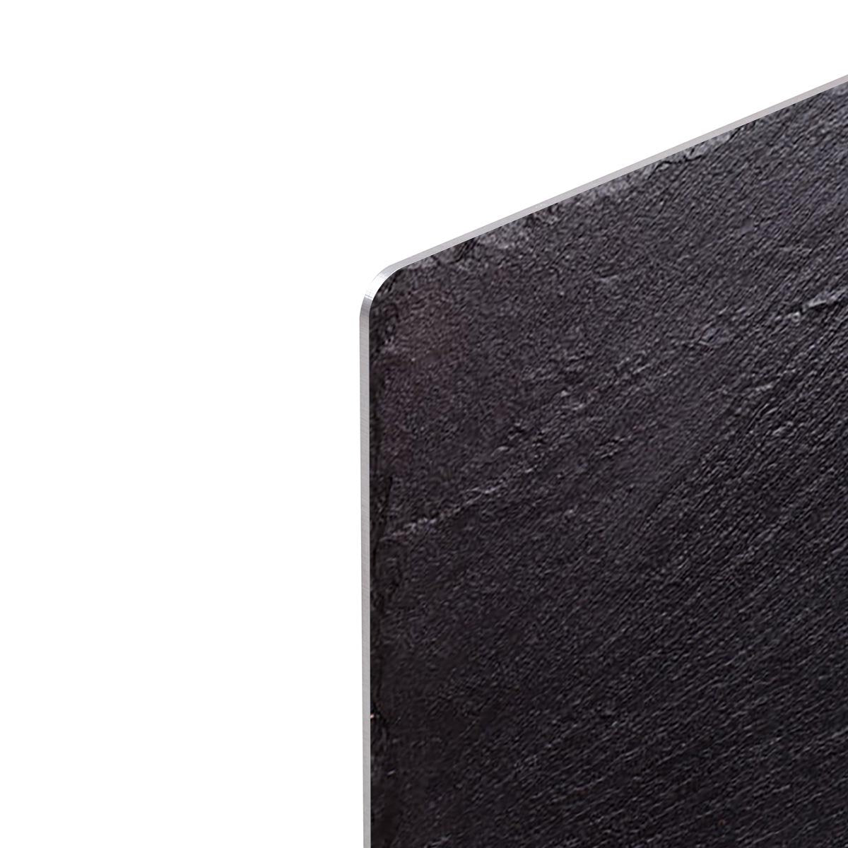 Black slate stone HD Metal Print - Canvas Art Rocks - 4