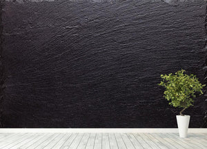 Black slate stone Wall Mural Wallpaper - Canvas Art Rocks - 4