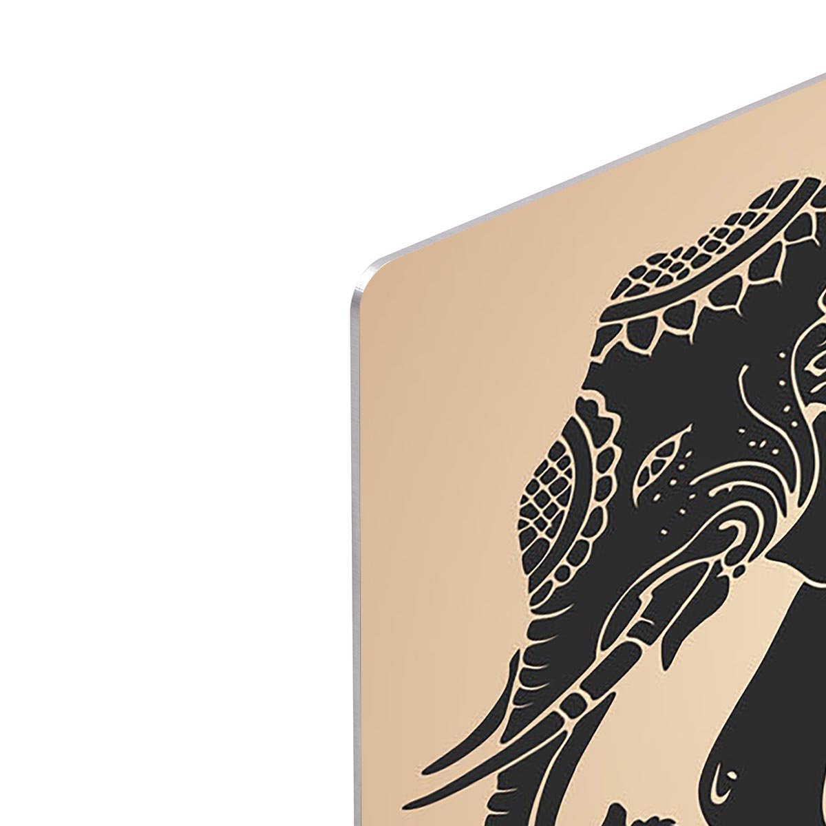 Black war elephant HD Metal Print - Canvas Art Rocks - 4