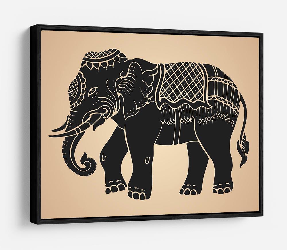 Black war elephant HD Metal Print - Canvas Art Rocks - 6