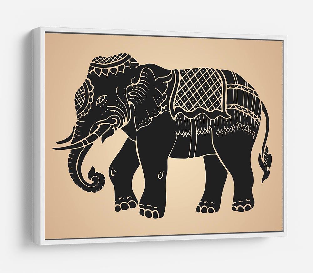 Black war elephant HD Metal Print - Canvas Art Rocks - 7