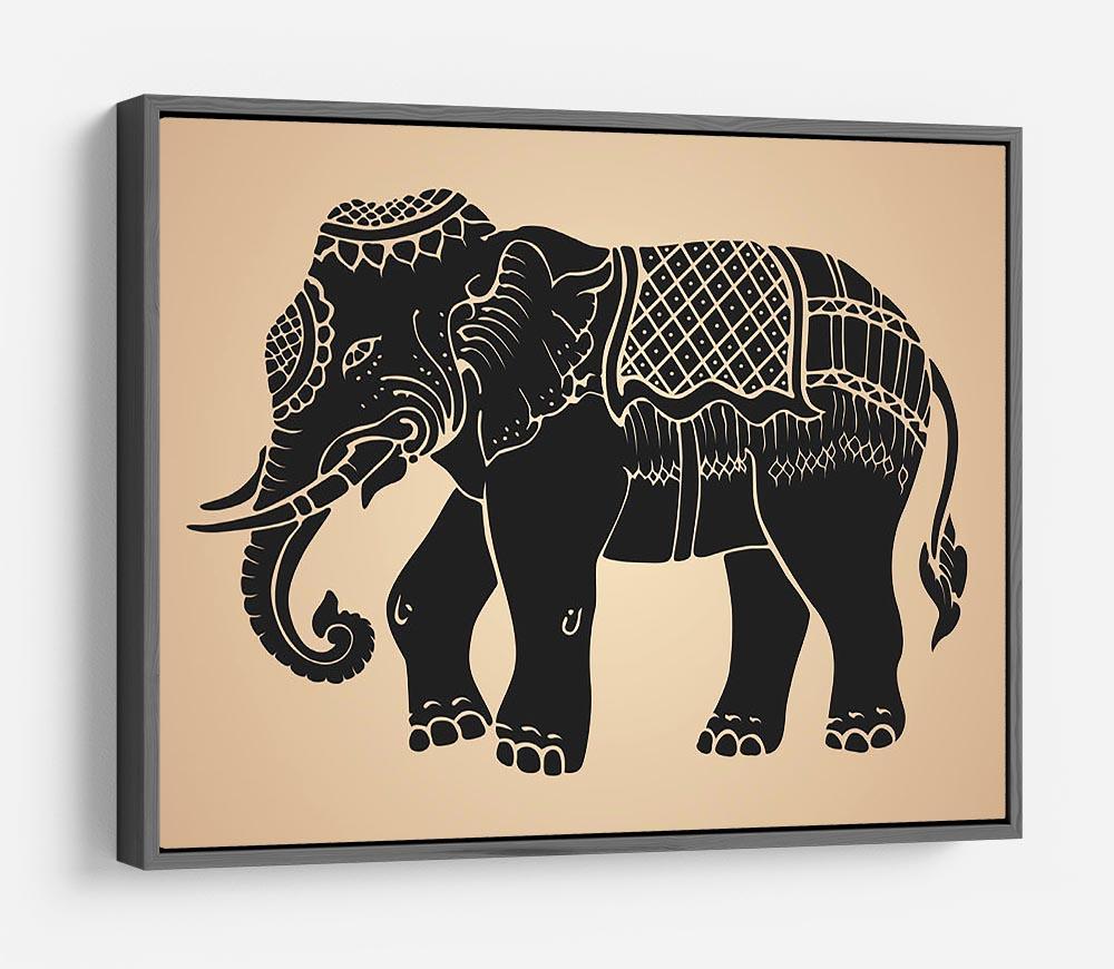 Black war elephant HD Metal Print - Canvas Art Rocks - 9