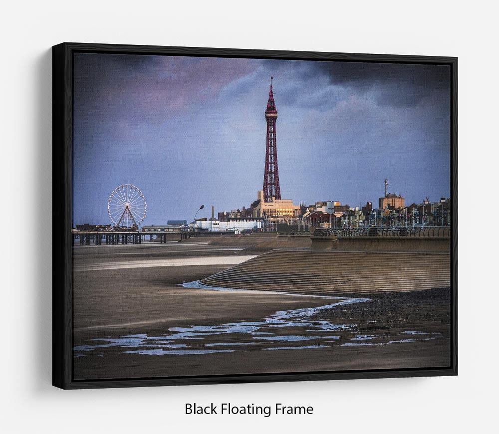 Blackpool Tower Floating Frame Canvas - Canvas Art Rocks - 1