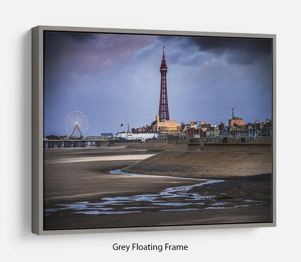 Blackpool Tower Floating Frame Canvas - Canvas Art Rocks - 3