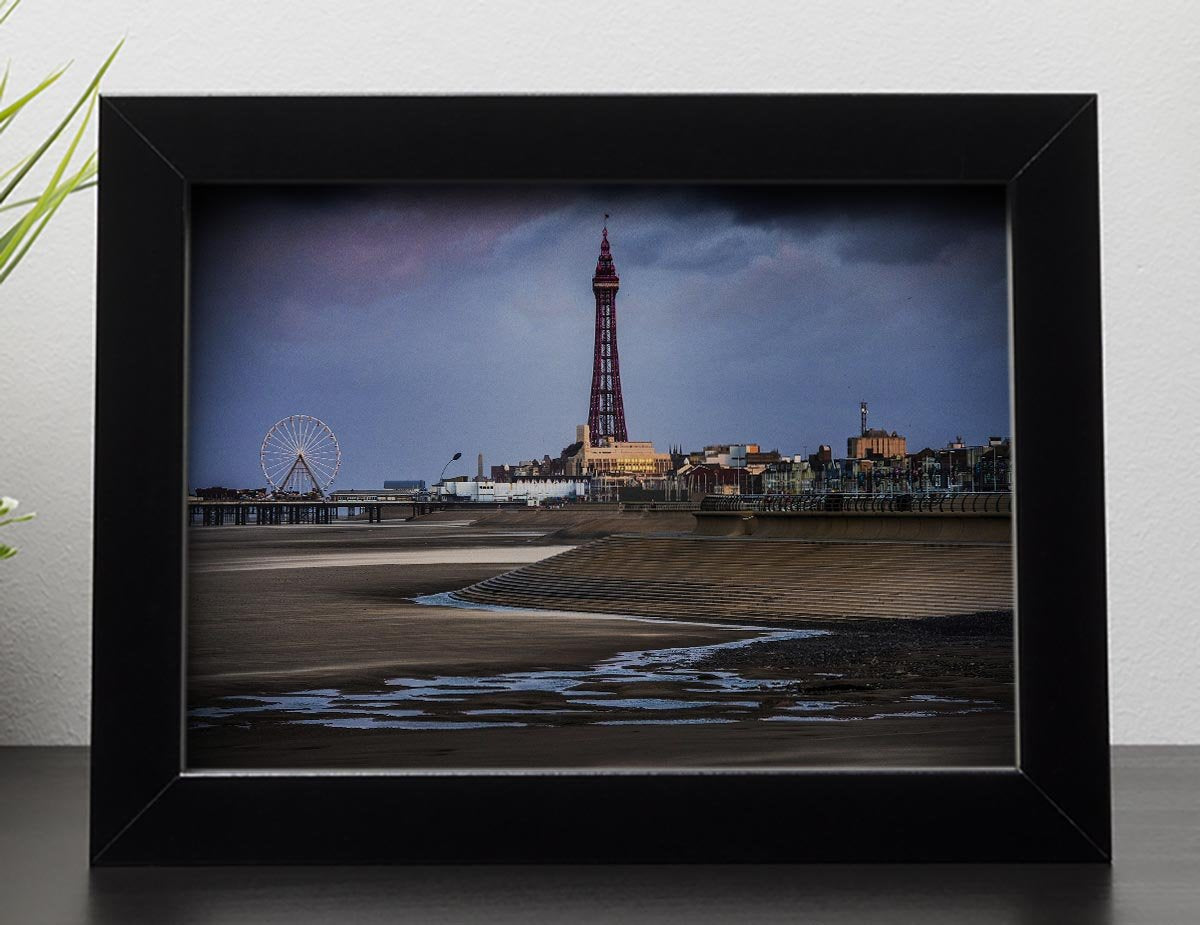Blackpool Tower Framed Print - Canvas Art Rocks - 2