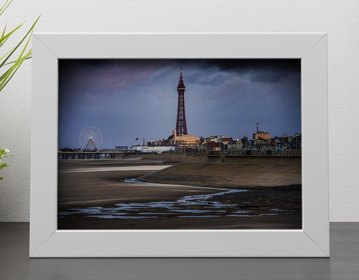 Blackpool Tower Framed Print - Canvas Art Rocks - 4
