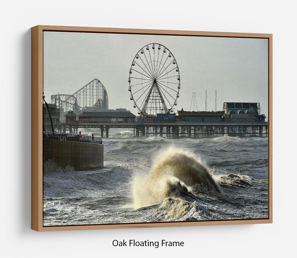 Blackpool after the storm Floating Frame Canvas - Canvas Art Rocks - 9