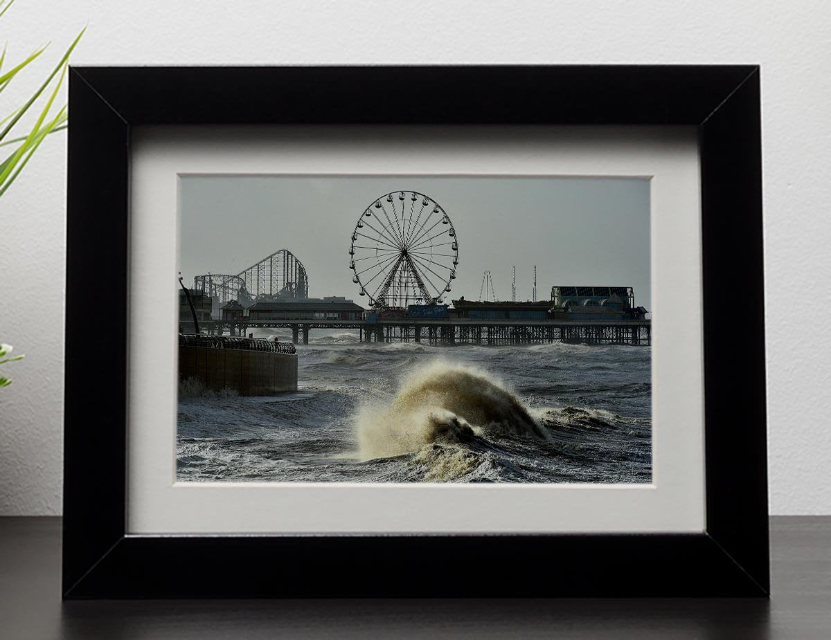 Blackpool after the storm Framed Print - Canvas Art Rocks - 1