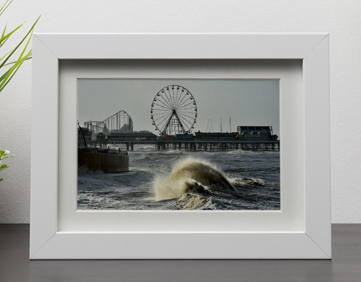 Blackpool after the storm Framed Print - Canvas Art Rocks - 3