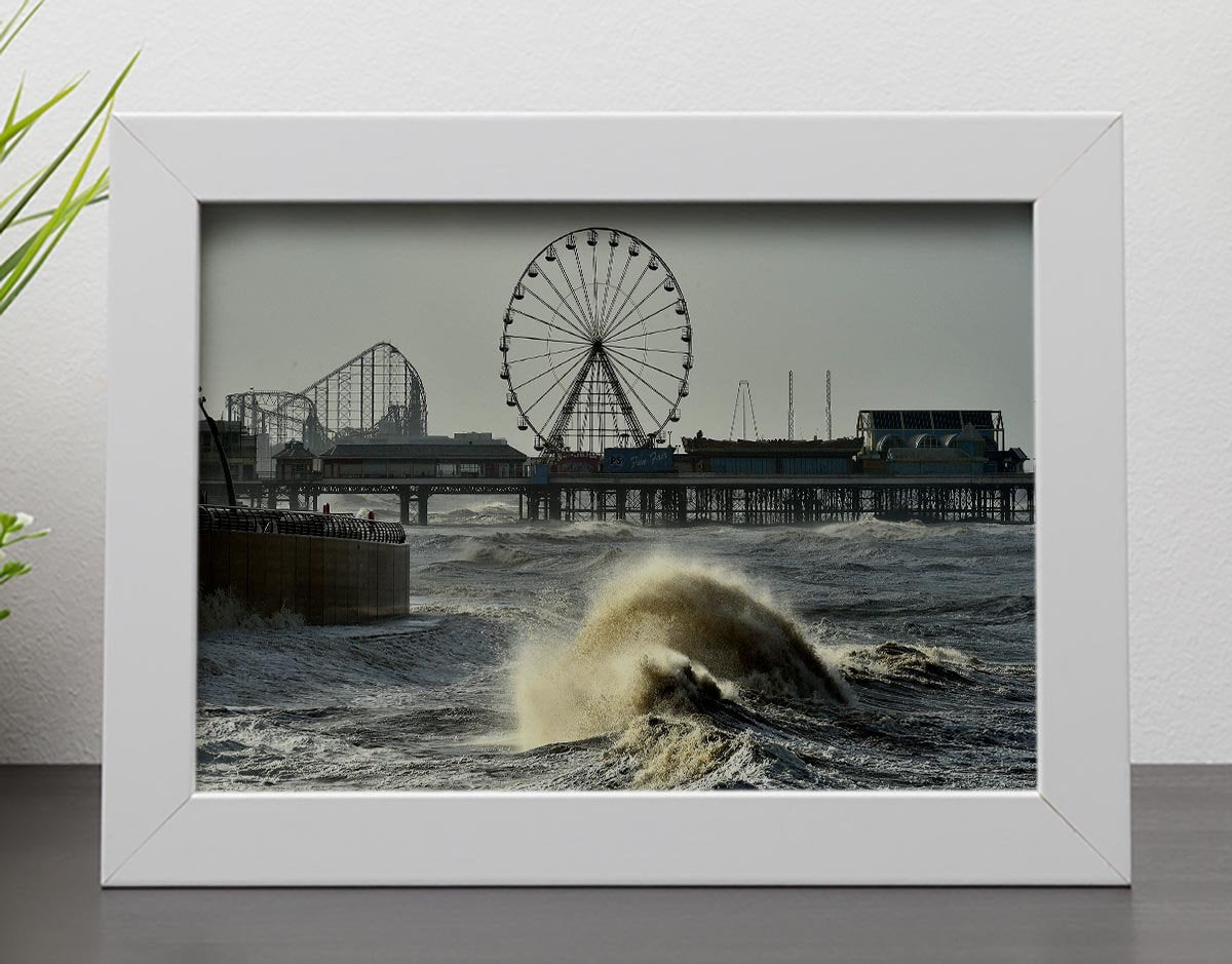 Blackpool after the storm Framed Print - Canvas Art Rocks - 4