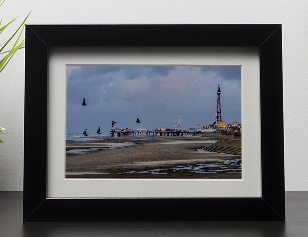 Blackpool view Framed Print - Canvas Art Rocks - 1