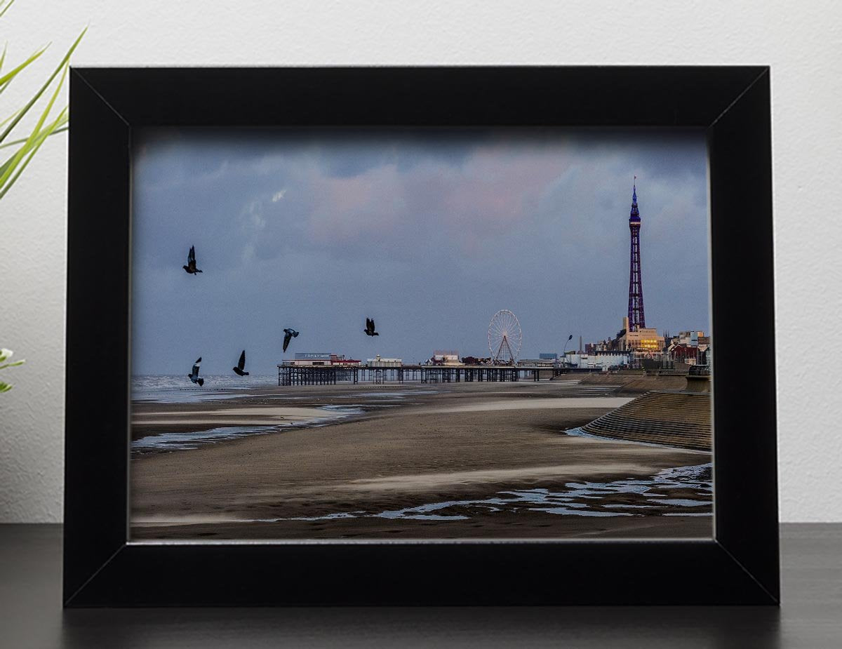 Blackpool view Framed Print - Canvas Art Rocks - 2