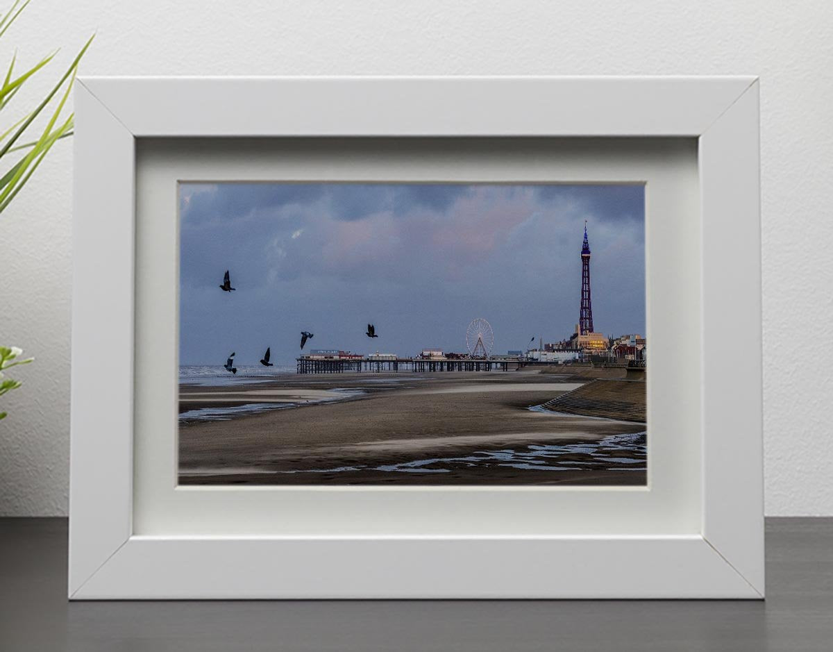 Blackpool view Framed Print - Canvas Art Rocks - 3