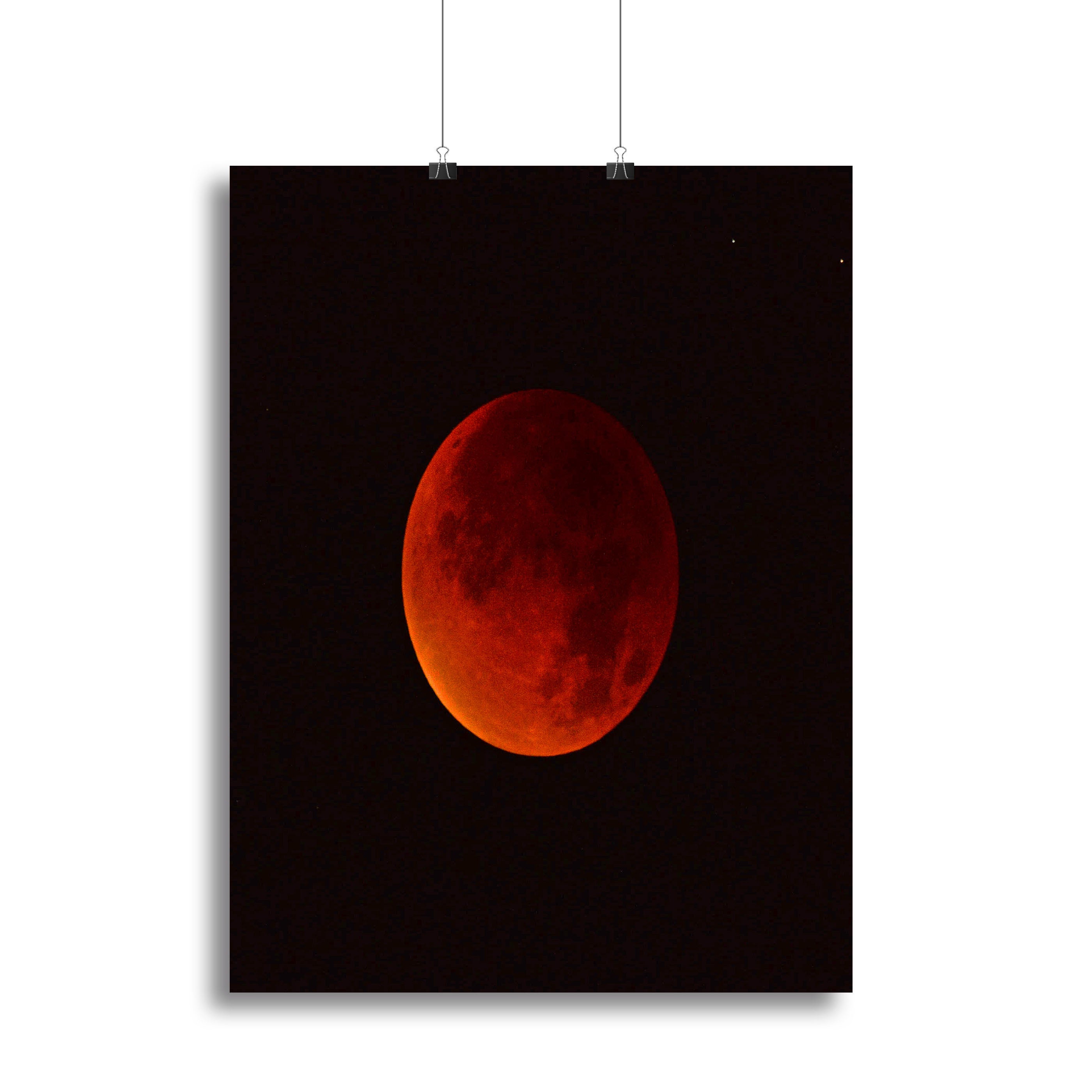 Blood Moon Rising Canvas Print or Poster - Canvas Art Rocks - 2