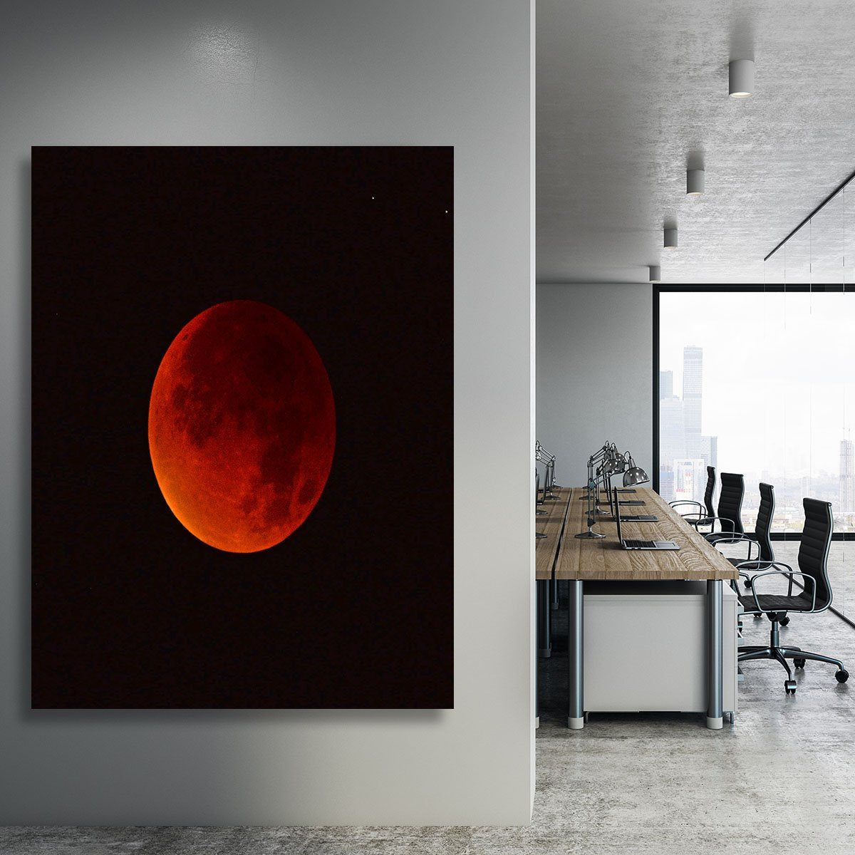 Blood Moon Rising Canvas Print or Poster