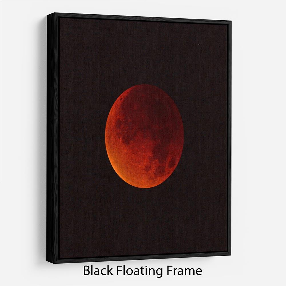 Blood Moon Rising Floating Frame Canvas - Canvas Art Rocks - 1