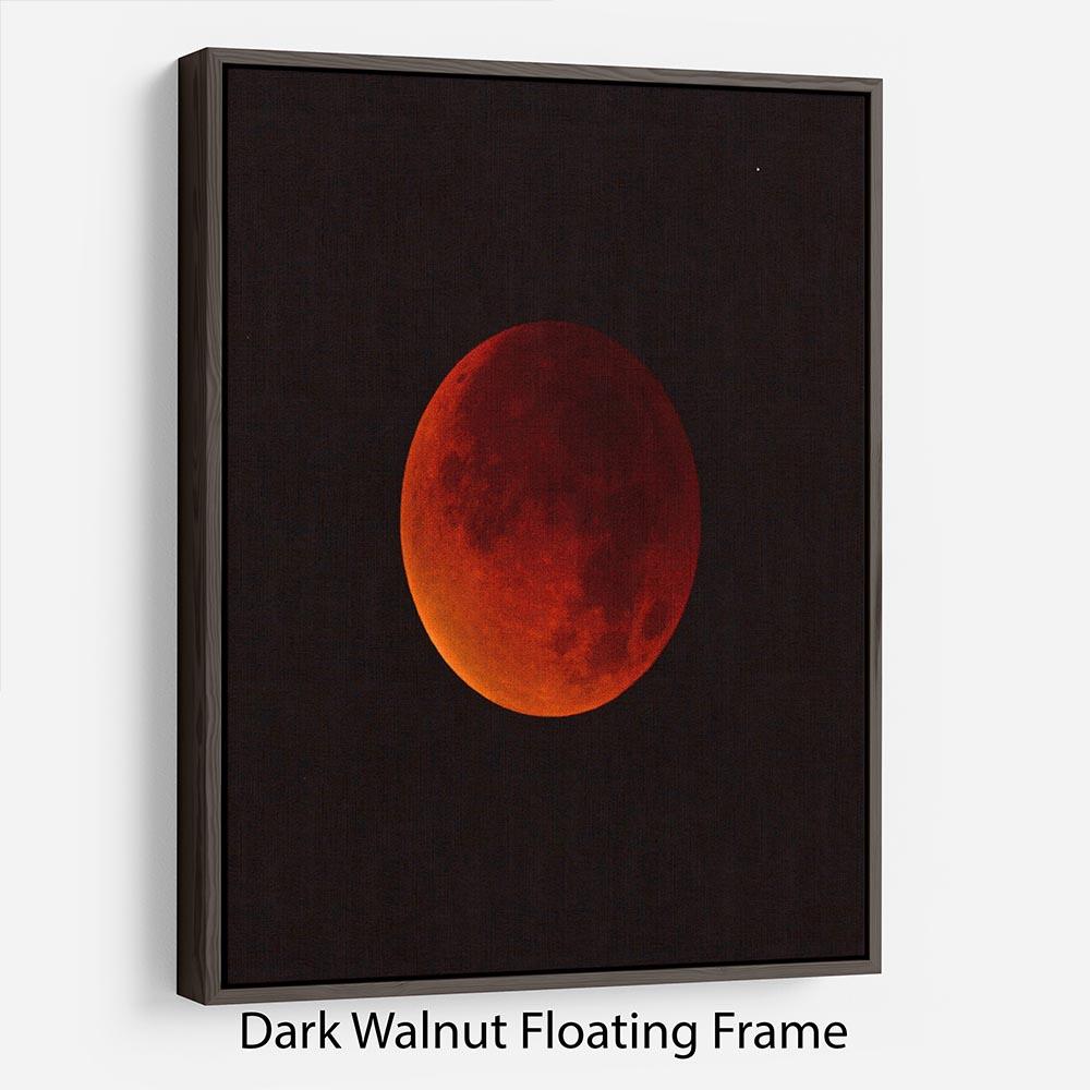 Blood Moon Rising Floating Frame Canvas - Canvas Art Rocks - 5