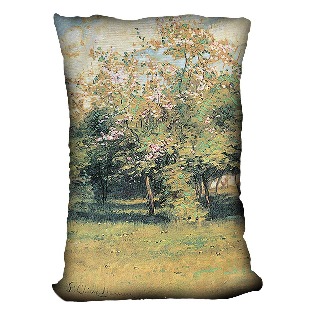 Blooming Trees by Hassam Cushion - Canvas Art Rocks - 4
