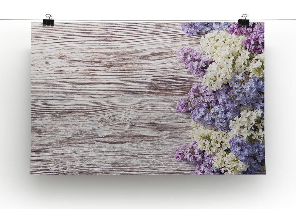 Blossom branch on wooden Canvas Print or Poster - Canvas Art Rocks - 2