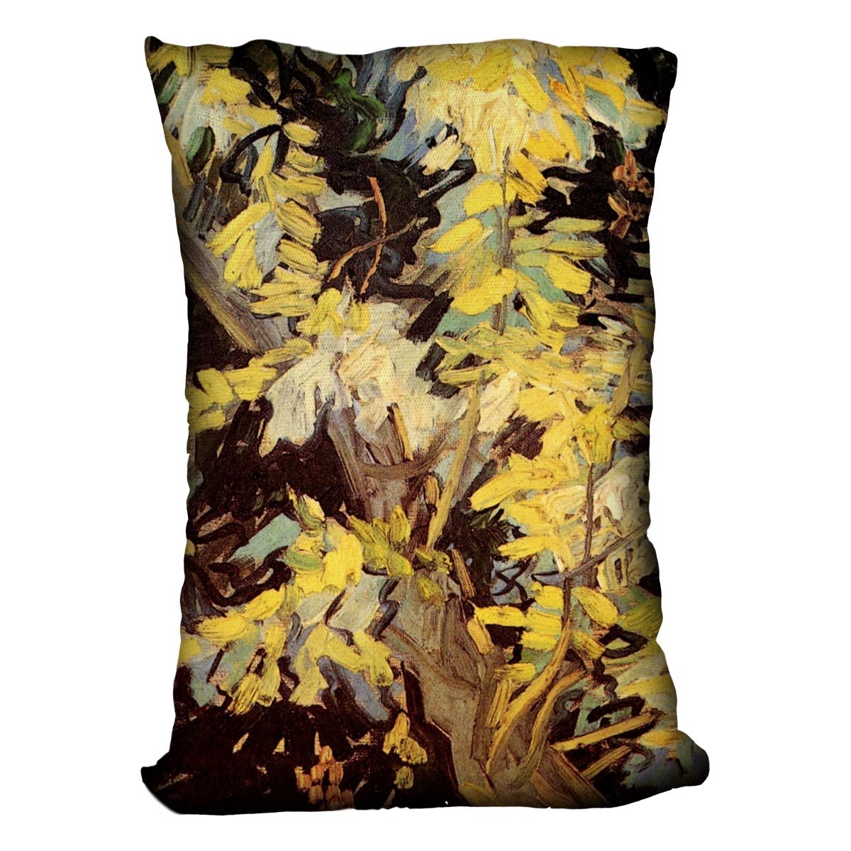 Blossoming Acacia Branches by Van Gogh Throw Pillow