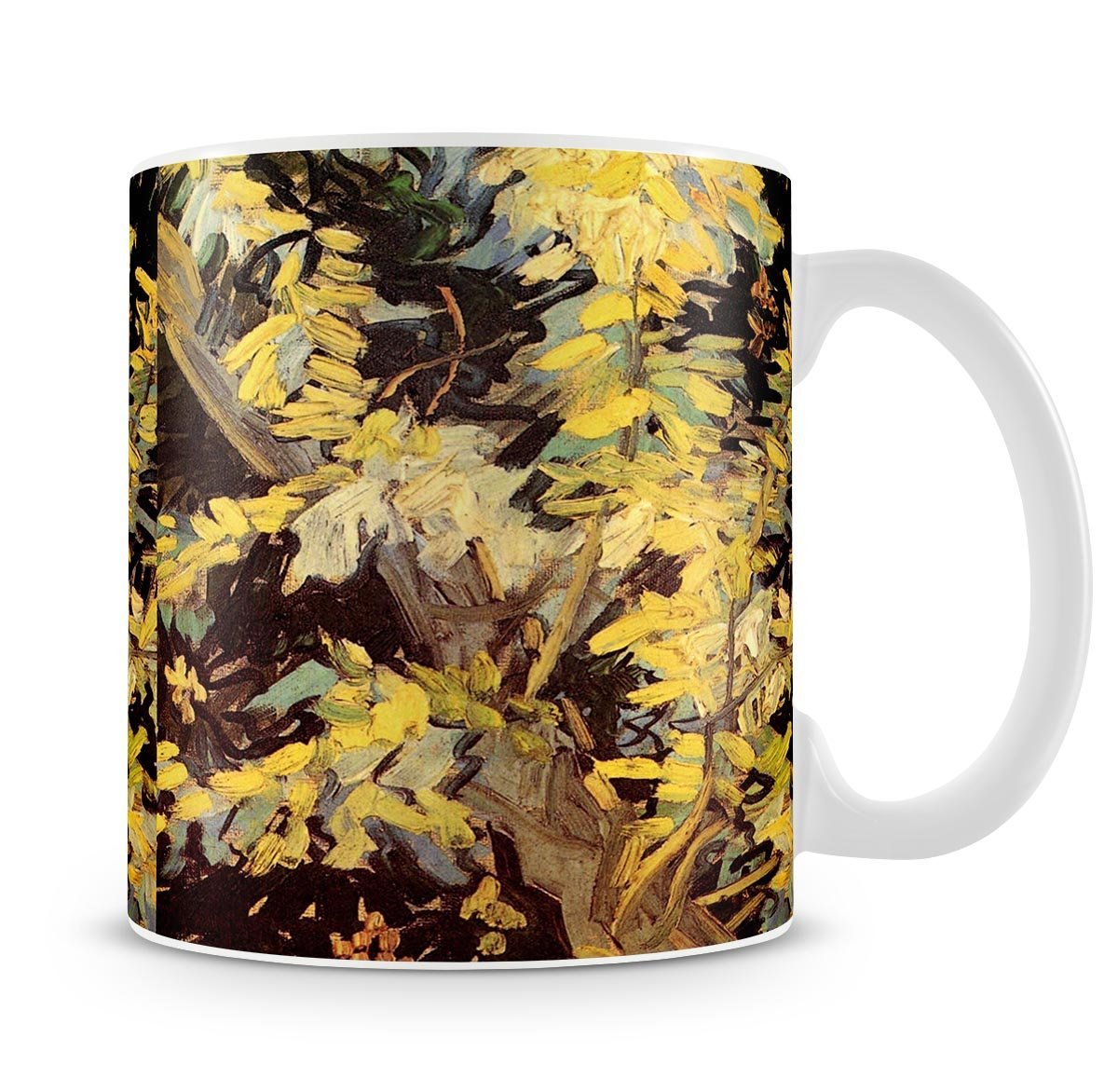 Blossoming Acacia Branches by Van Gogh Mug - Canvas Art Rocks - 4