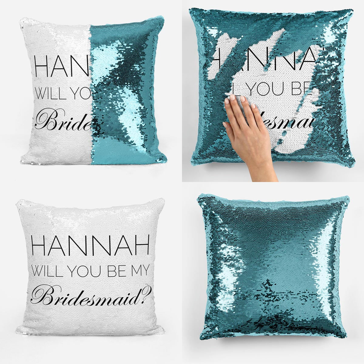 Personalised Will You Be My - Reveal Pillow Cushion