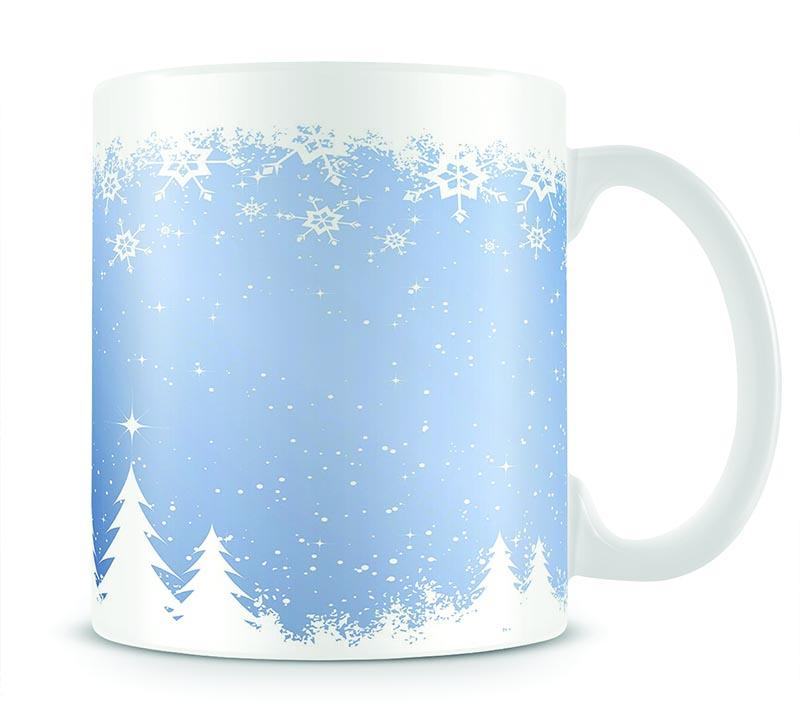 Blue Christmas Scene Mug - Canvas Art Rocks - 1