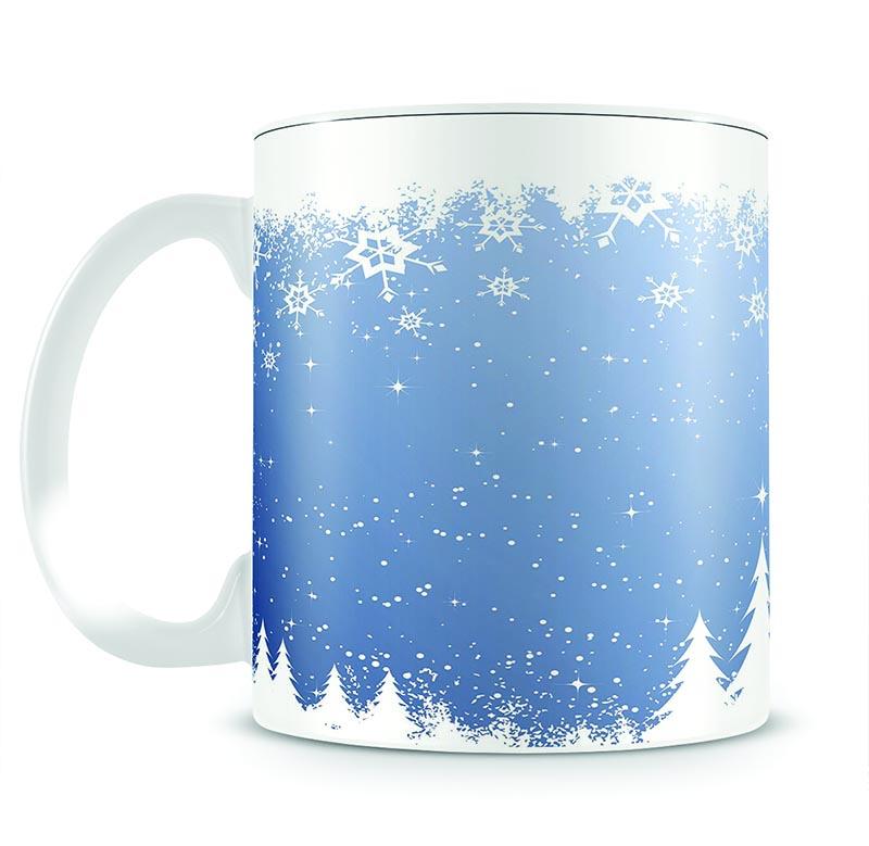 Blue Christmas Scene Mug - Canvas Art Rocks - 2