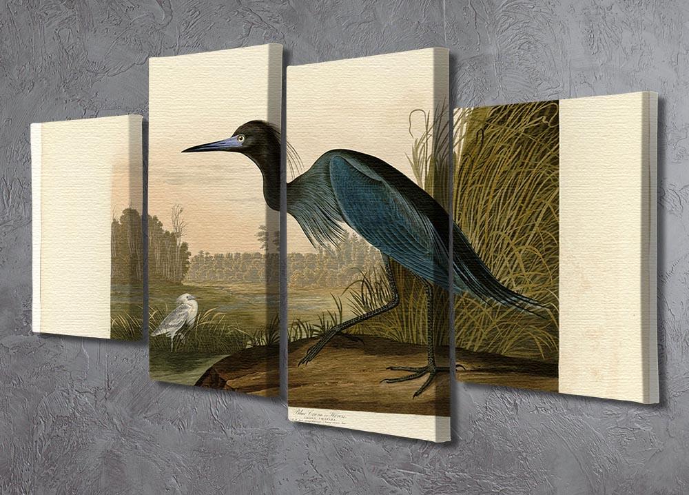 Blue Crane by Audubon 4 Split Panel Canvas - Canvas Art Rocks - 2