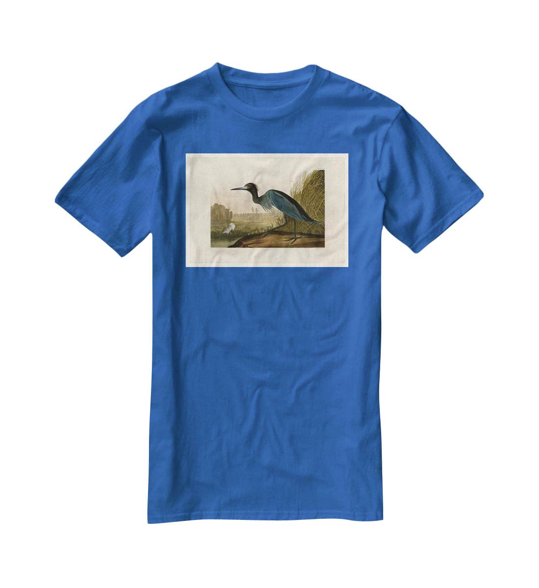 Blue Crane by Audubon T-Shirt - Canvas Art Rocks - 2