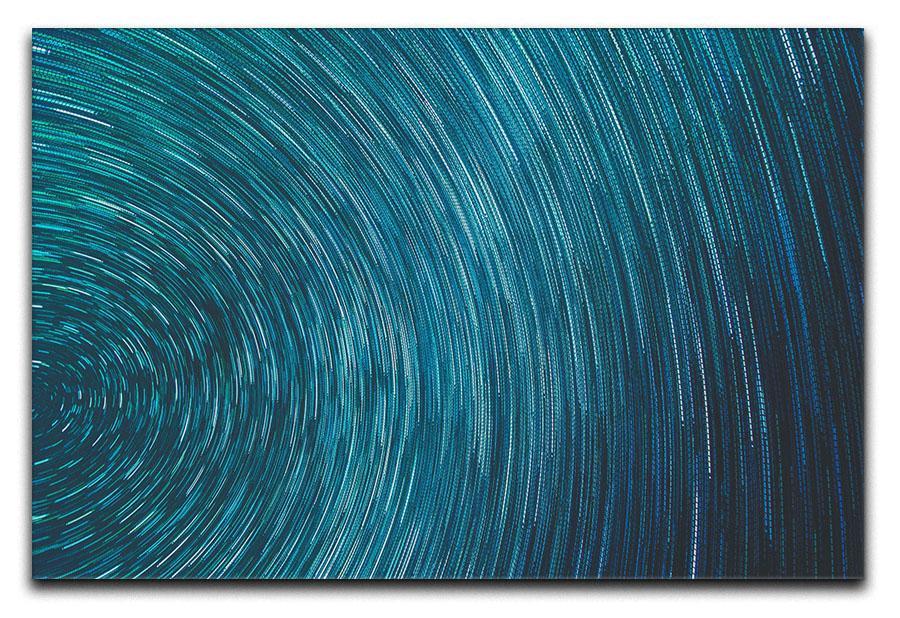 Blue Star Abstract Painting Canvas Print or Poster  - Canvas Art Rocks - 1