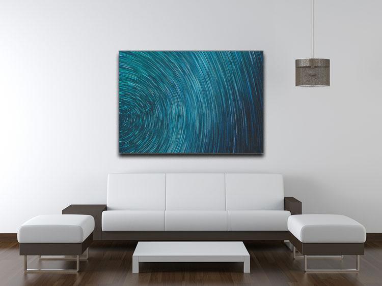 Blue Star Abstract Painting Canvas Print or Poster - Canvas Art Rocks - 4