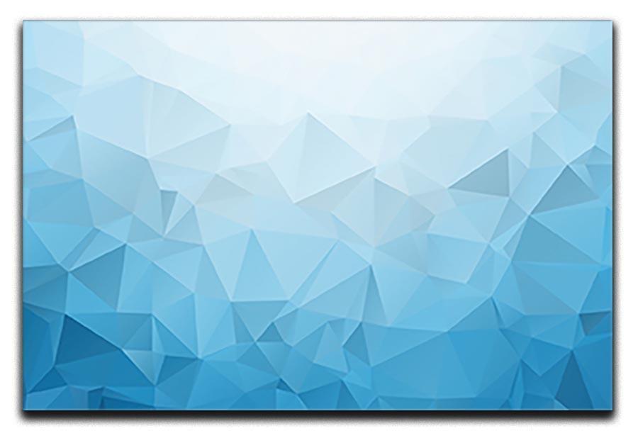 Blue Triangle Texture Canvas Print or Poster  - Canvas Art Rocks - 1