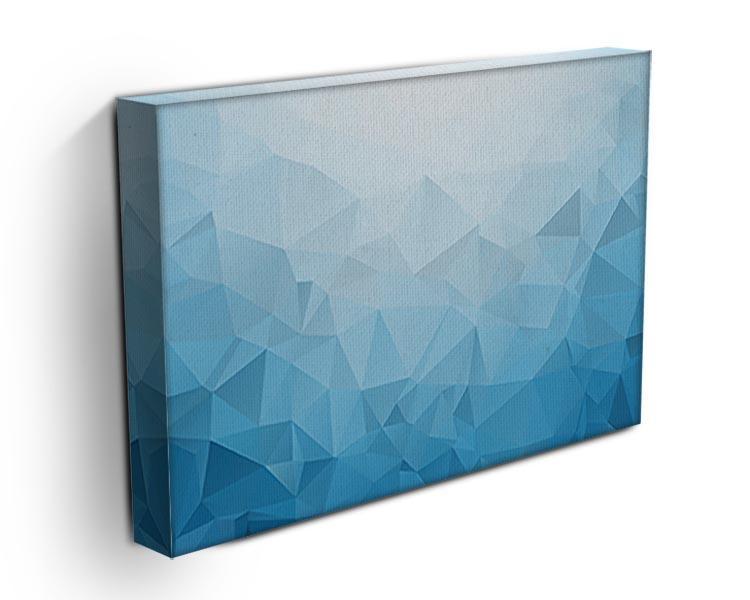 Blue Triangle Texture Canvas Print or Poster - Canvas Art Rocks - 3