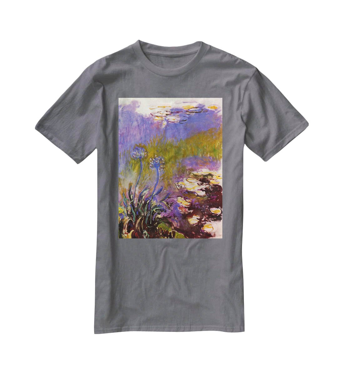 Blue Tuberosen by Monet T-Shirt - Canvas Art Rocks - 3