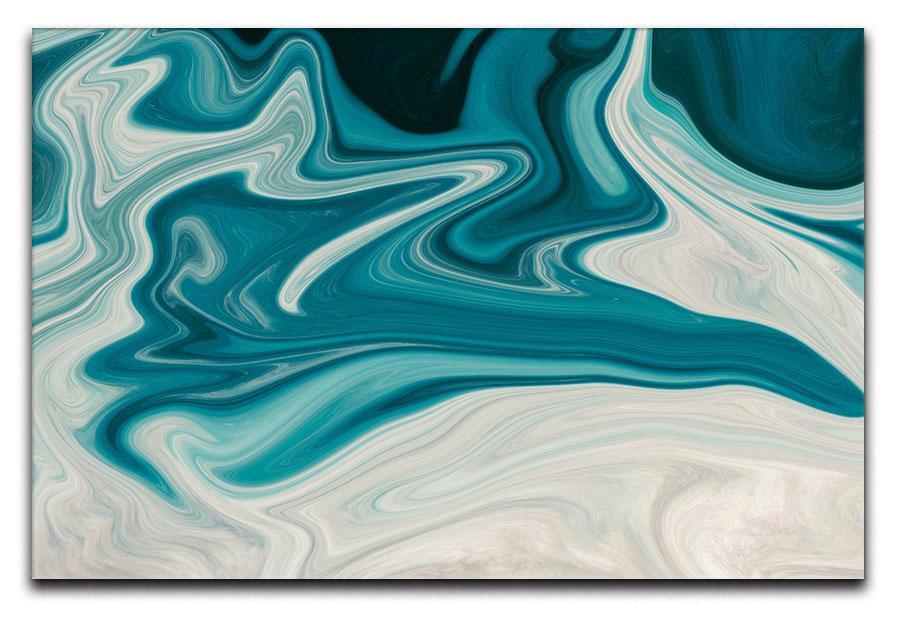 Blue Water Splash Canvas Print or Poster  - Canvas Art Rocks - 1