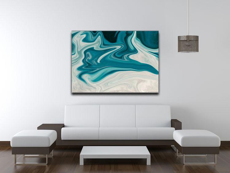 Blue Water Splash Canvas Print or Poster - Canvas Art Rocks - 4