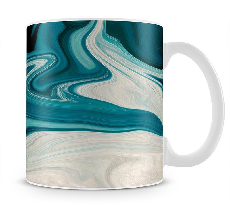 Blue Water Splash Mug - Canvas Art Rocks - 1