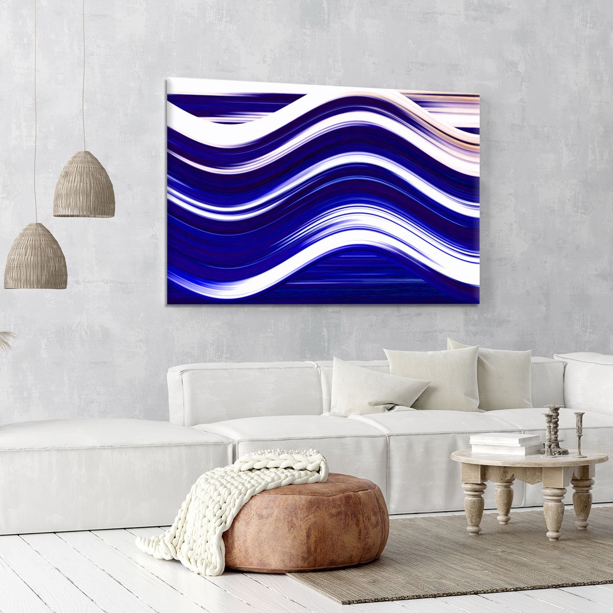 Blue Wave Canvas Print or Poster