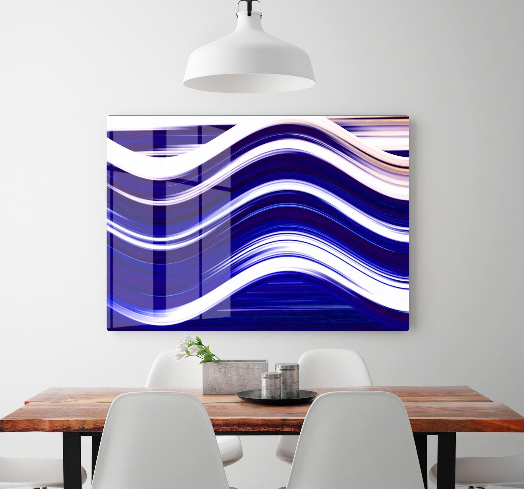 Blue Wave HD Metal Print - Canvas Art Rocks - 2